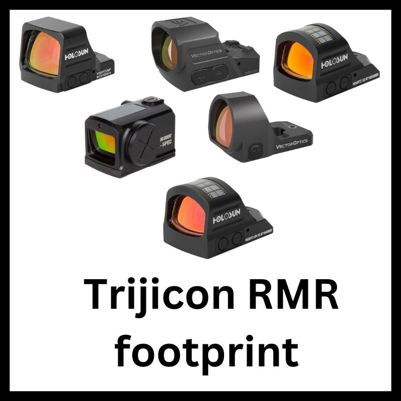 Red dots with Trijicon RMR footprint