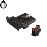 Glock 17, Glock 19, Glock 26 justerbare sigtemidler med fiberoptik | Type A
