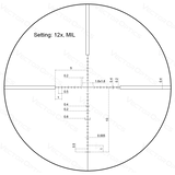 Vector Optics Veyron 3-12x44 SFP kompakt riffelkikkert 