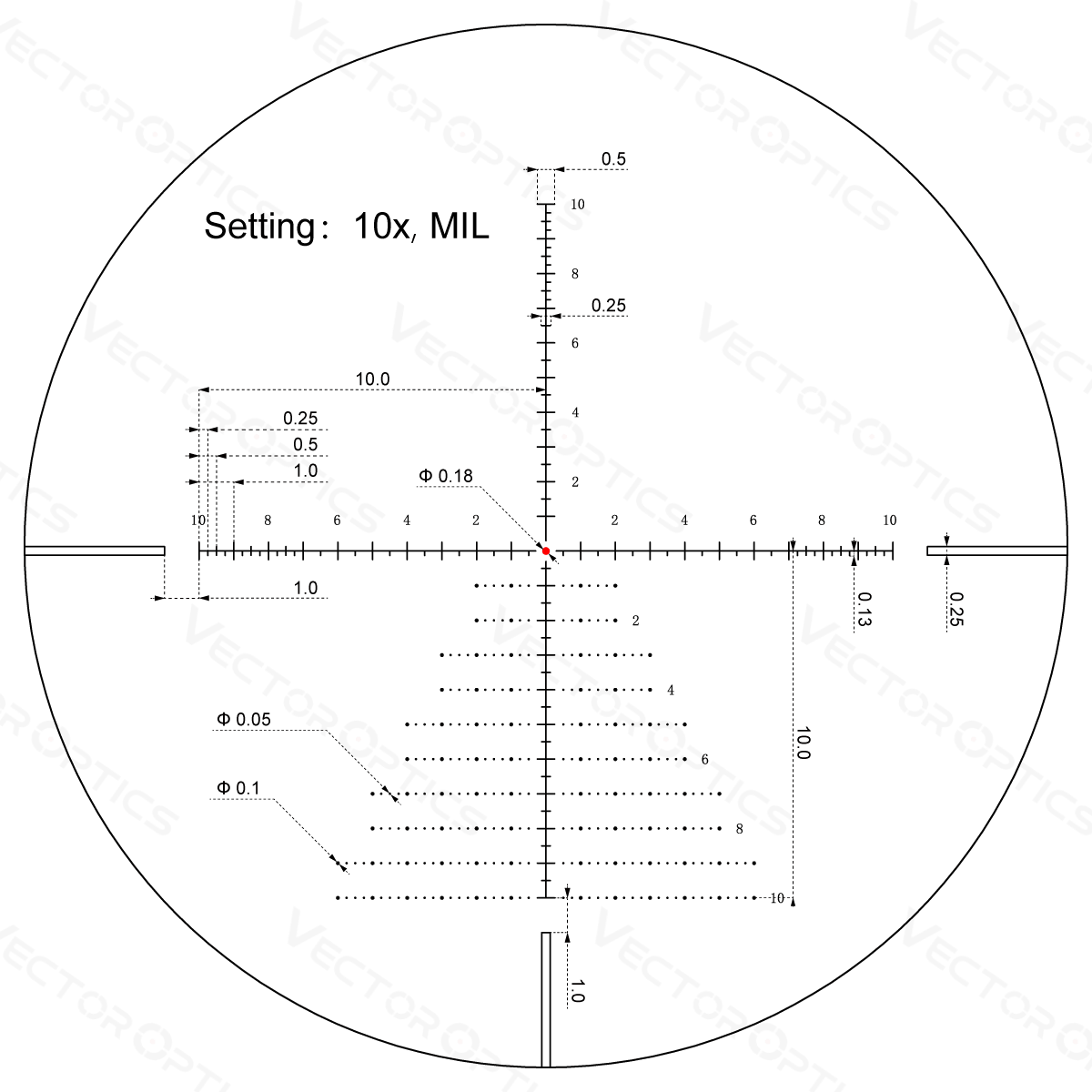 Vector Optics Veyron 4-16x44IR SFP kompakt riffelsigte 